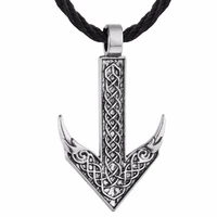 nostalgia viking nordic tiwaz rune raven amulet norse runes tribal necklace mens womens jewellery