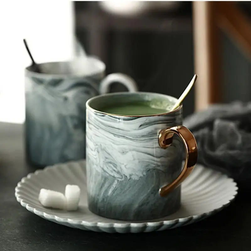 Керамическая чашка mCoffee для молока европейская позолоченная офиса специальная