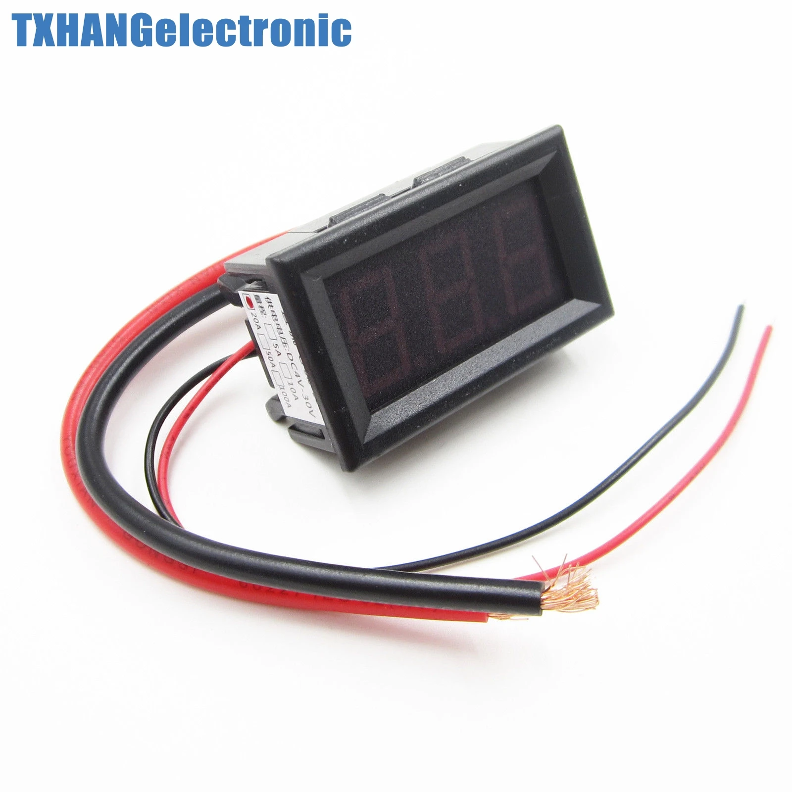 Новые зеленые DC 0 до 20A LED Панель Meter Мини цифровой амперметр|dc dc|ammeter dcammeter 20a |