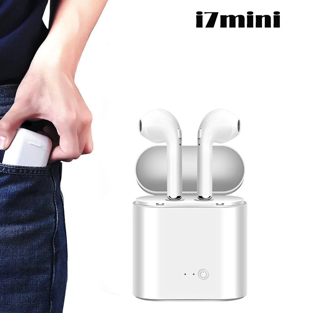 i7 Mini Wireless Bluetooth Earphone for Andriod iPhone listen to music phone call sport stereo earbud earset with charging box |