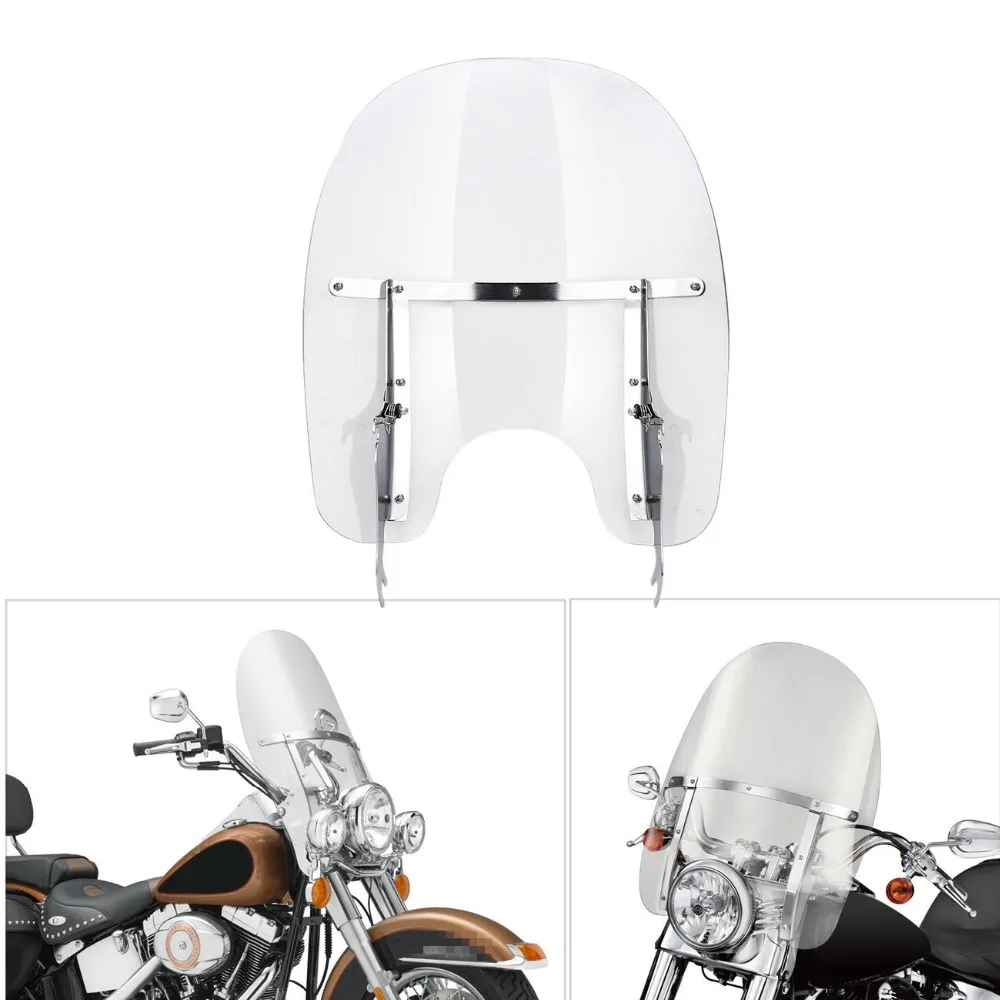Мотоцикл ветровое стекло хромированное крепление для Harley Softail узкий Fat Boy 2000-2017 |