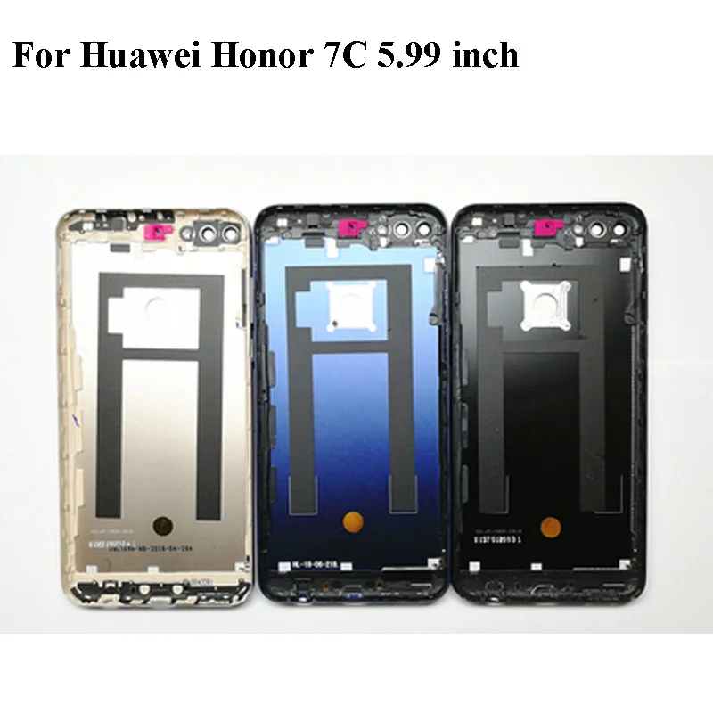 5 99 дюймовый чехол для Huawei Honor 7C 7 C задняя крышка телефона + стекло задней камеры