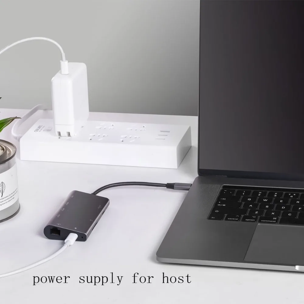 USB C к HDMI Gigabit Ethernet адаптер для MacBook Pro/Air 2018 HP Dell Lenovo Thinkpad Sureface Book 2 Acer ноутбук док