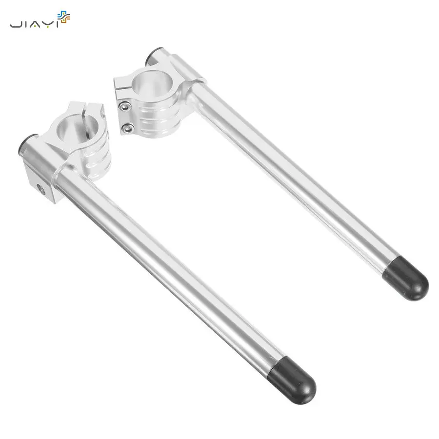 22 мм 7/8 дюйма CNC 35 Серебряный Зажим для вилки на руле Suzuki TS GT TM GN GR GS 450 500 550 650 750