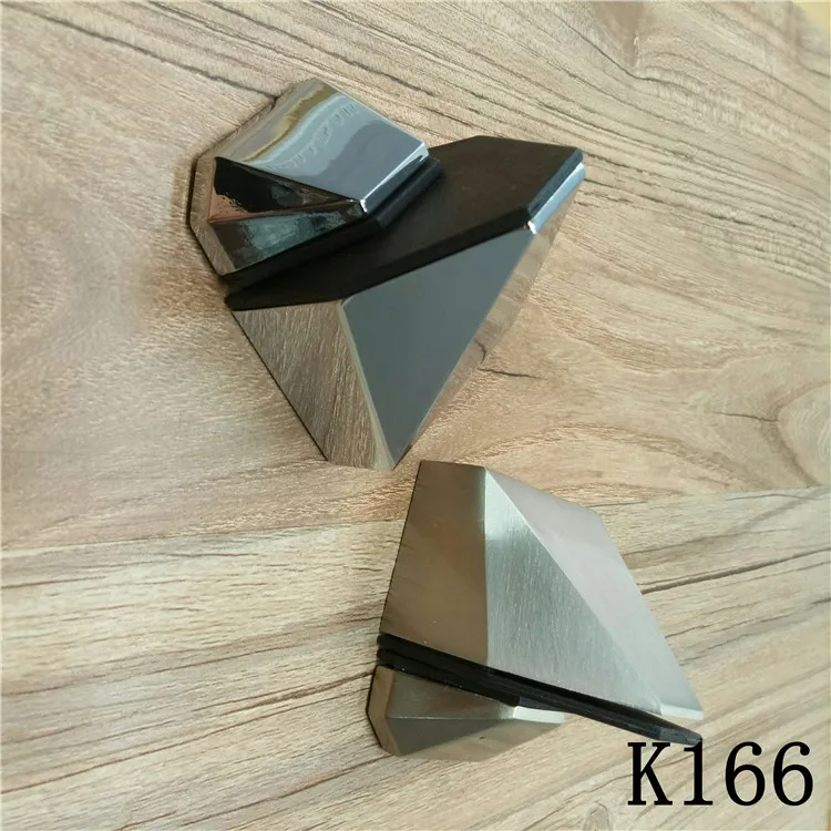 Zinc Alloy Glass Clamps Shelves Support Bracket Clips For 3 to 22mm glass board Tip mouth style Glossy/Satin finished