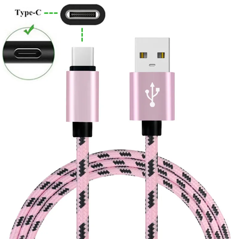 USB кабель type C для samsung Note 9 8 S8 S9 S10 A50 A8 A50 C9 Redmi K20 Pro Note 7 QC 3,0 USB быстрое автомобильное зарядное устройство адаптер ЕС - Тип штекера: Only 1M Rose gold