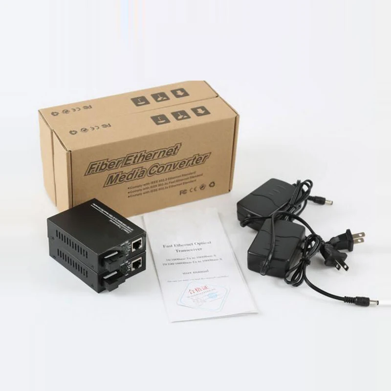 1 пара 1000 база 25G SC Simplex mode волоконно оптический RJ45 Enternet медиа конвертер Netlink