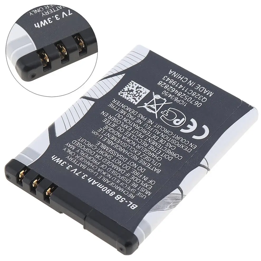 3 7 V 890mAh телефон литий ионная аккумуляторная батарея PTC Защита подходит для Nokia 3220