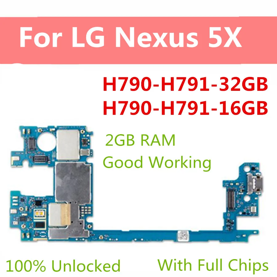 Материнская плата для LG Nexus 5X H790 h791 16 ГБ 32 100% разблокированная материнская Полная