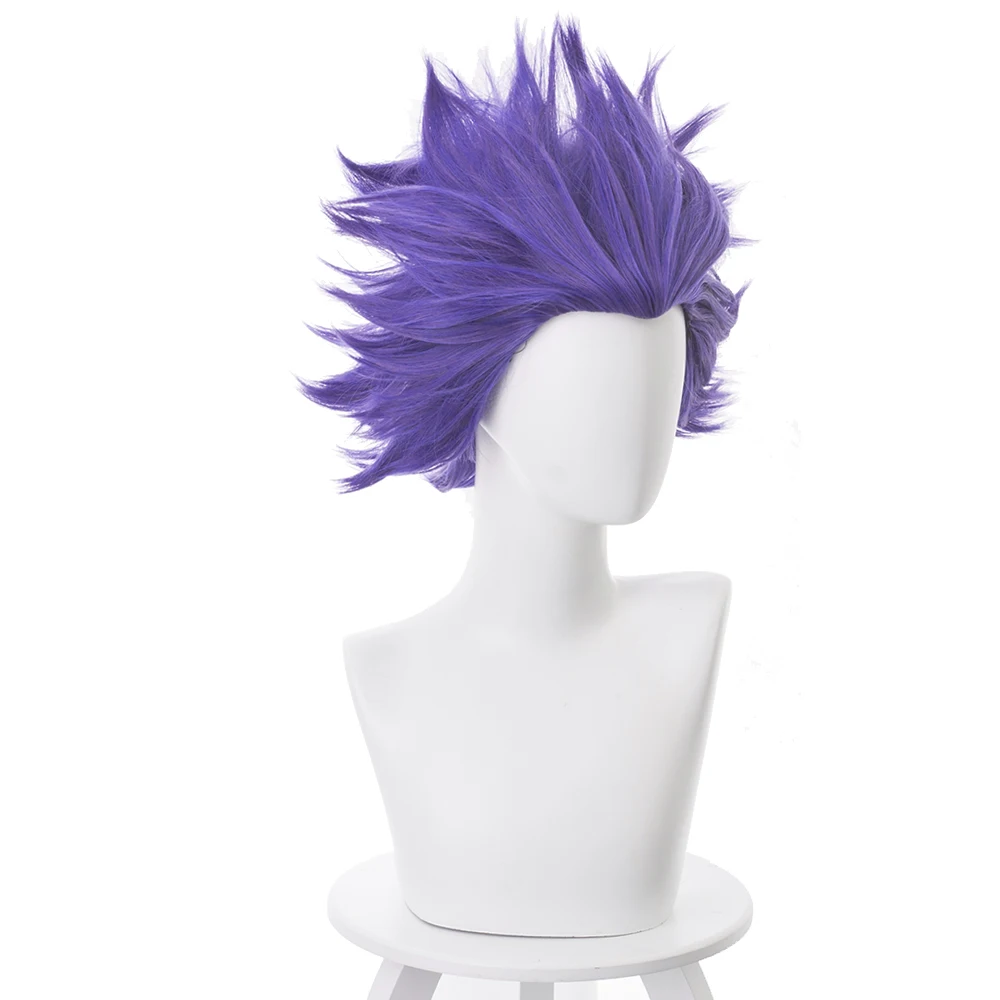 Парик для косплея из аниме Моя геройская Академия Shinsou Hitoshi фиолетовый короткий 35