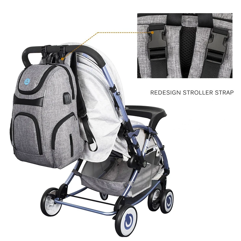 New Arrival Multifunction Baby Diaper Bag Backpack Water-resistant Nappy With Insulated Pockets Travel Rucksack | Мать и ребенок