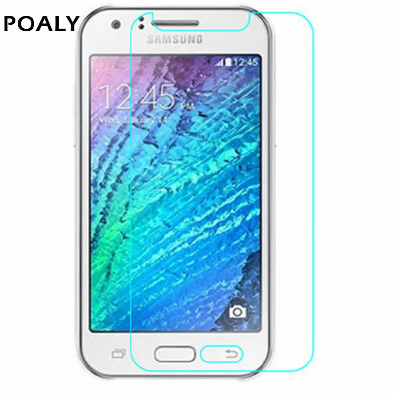 POALY For Samsung Galaxy J1 2015 Tempered Glass J100H SM-J100H SM-J100F J100F Screen Protector Film | Мобильные телефоны и