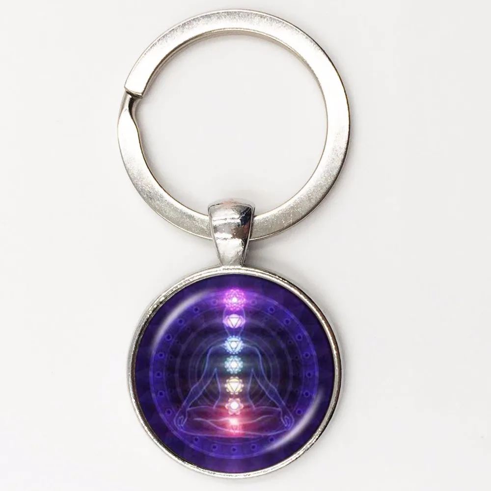 (1 шт./лот) чакра Йога ожерелья бронзовые кулоны цепь индуизм ожерелье знак