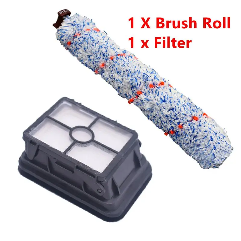 2pcs HEPA ролик для фильтра щетка для Bissell Crosswave 1785 2303 2305 2306 серии пылесос деревянная щетка для пола щетка для домашних животных щетка для ковров - Цвет: 2pcs