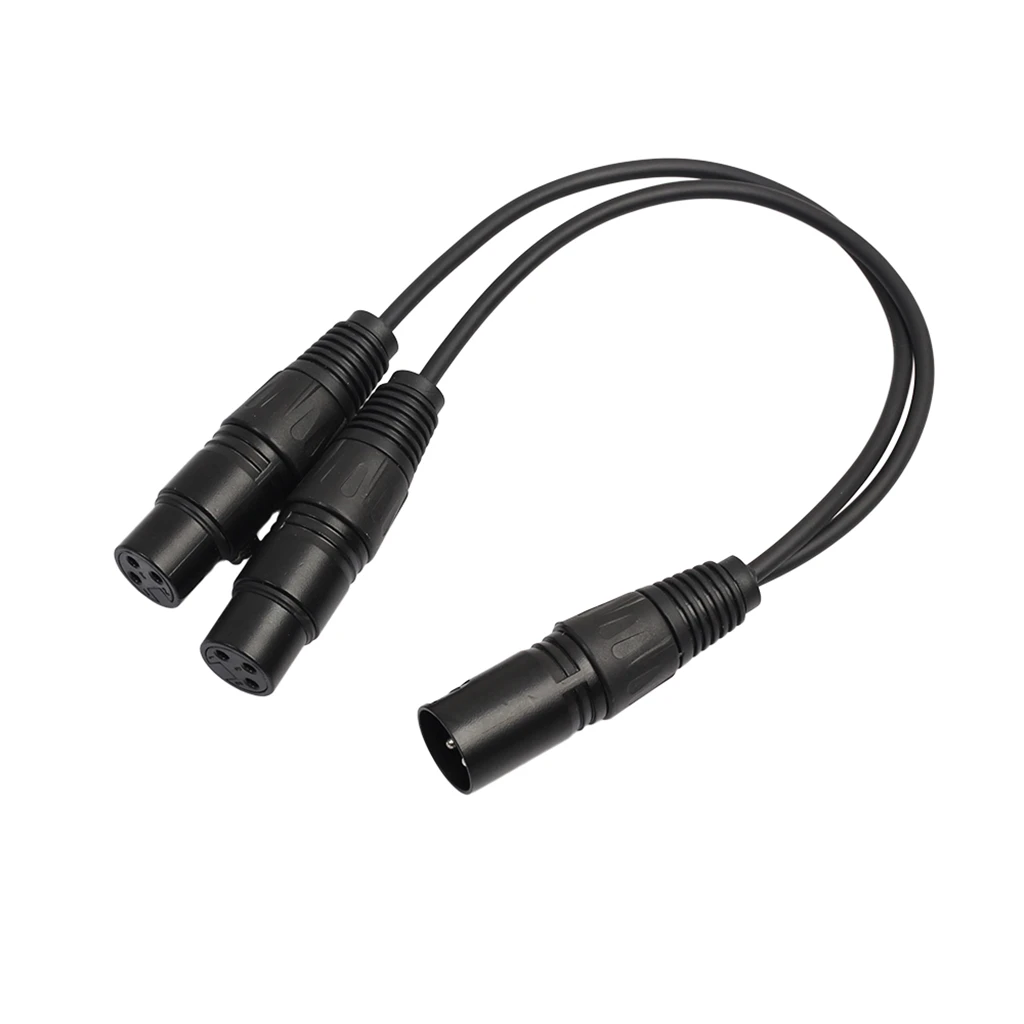 REXLIS 30 см XLR Мужской Двойной Женский Splitter кабель конвертер 3Pin для микрофонный
