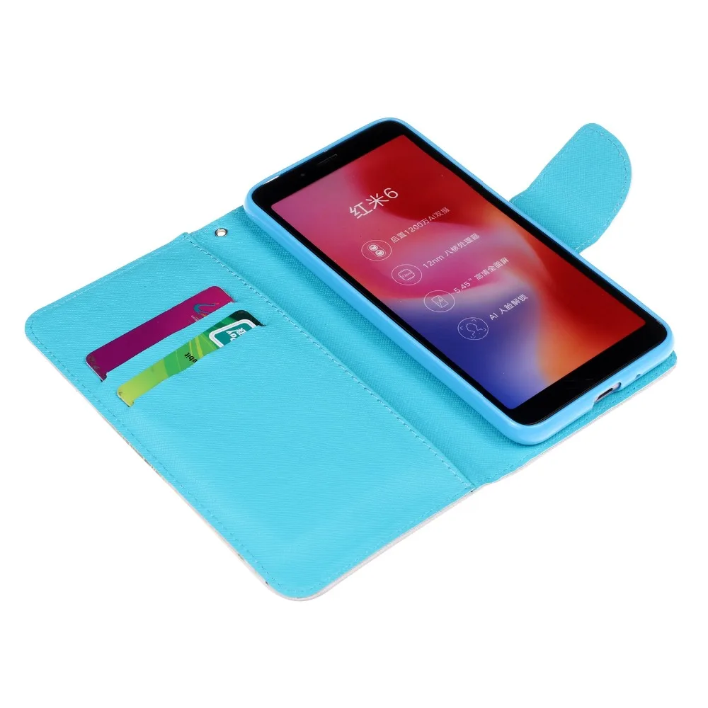 Xiaomi Redmi 6 кожаный чехол s on для Coque Xiaomi Redmi 6 Чехол откидной Чехол и кошелек с подставкой Чехол для Fundas Xiaomi Redmi 6 Redmi6 чехол