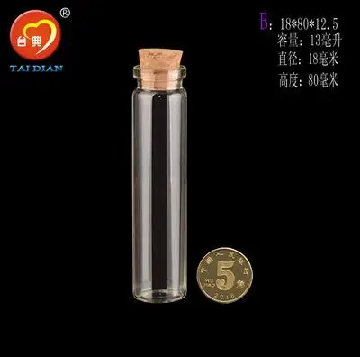 10 шт. маленькие пустые ампулы для желаний с пробками стеклянные банки контейнеры