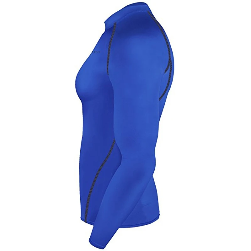 Новейший выпуск мужской облегающий компрессионный базовый слой синий камуфляж