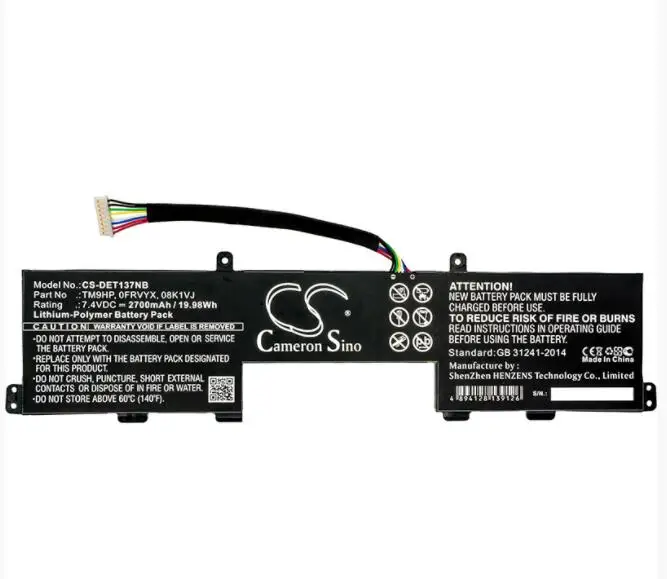 Аккумулятор Cameron Sino 2700mah для DELL Latitude 13 7350 08K1VJ 0FRVYX 0J84W0 0R89JJ 8K1VJ FRVYX ноутбука батареи |