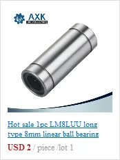 2 шт./лот LMH10UU 10 мм фланец линейный подшипник ЧПУ Линейный Буш LMH10