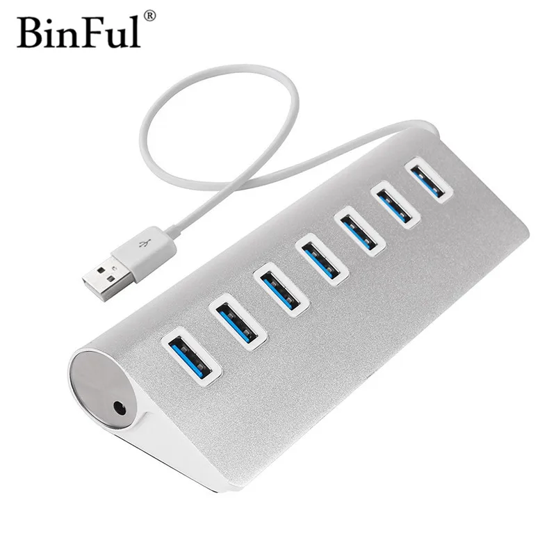 

USB-разветвитель BinFul, 3,0 дюйма, 5 Гбит/с, 7 портов, USB 3,0