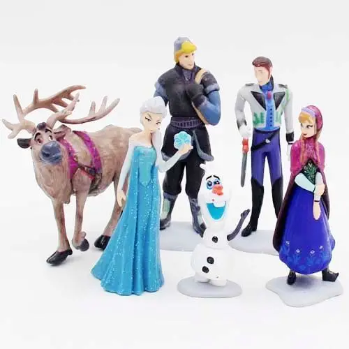 Игрушки Принцессы Disney 6 шт./лот 5 11 см холодная Снежная королева Эльза Анна Олаф