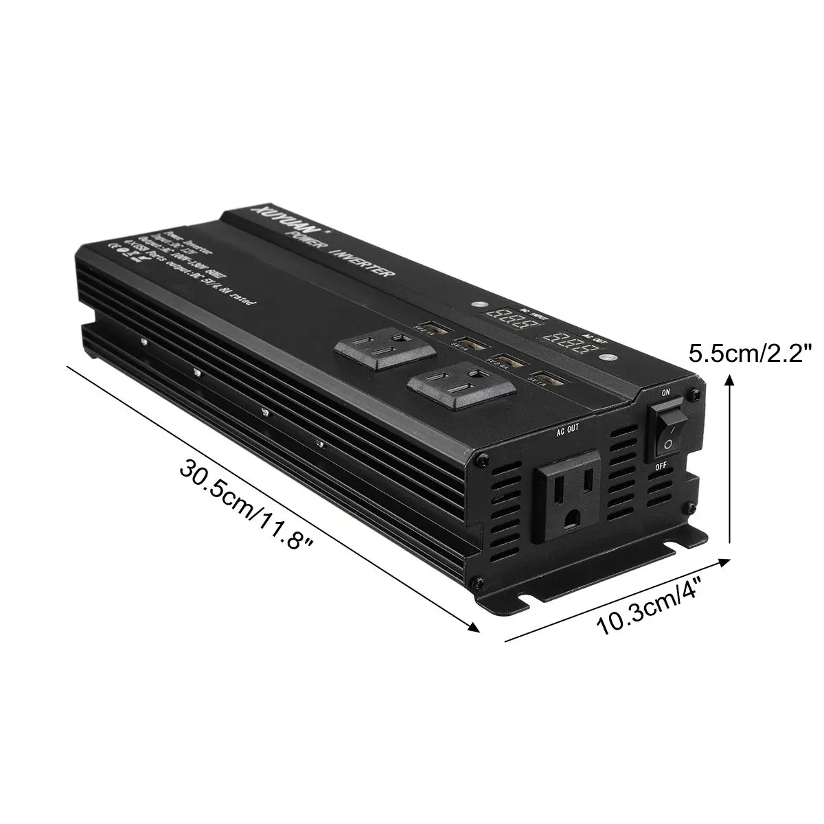 Солнечный инвертор 6000W P eak DC 12 V/24 V to AC 110 V/220 V модифицированный синусоидальный автомобильный инвертор для грузовиков