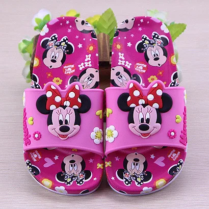 Новинка весна лето 2018 сандалии для девочек Disney детские шлепанцы с героями