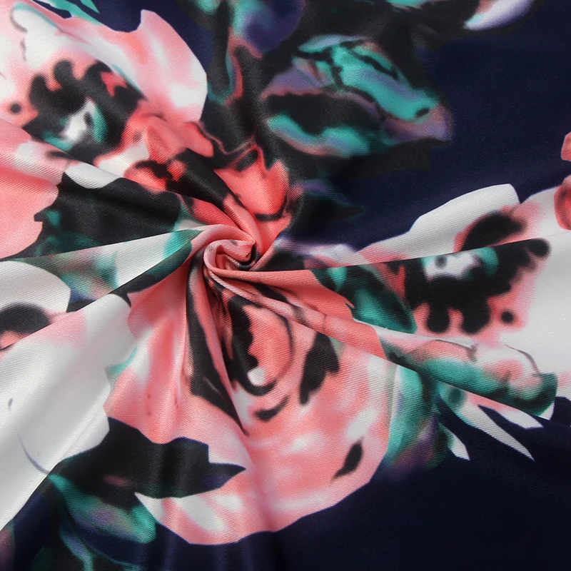 Женское пляжное платье с круглым вырезом YJSFG винтажное длинное макси цветочным