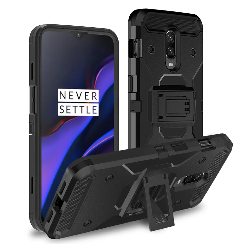 Сверхмощный Гибридный Прочный чехол для One Plus 6T Противоударная защитная задняя