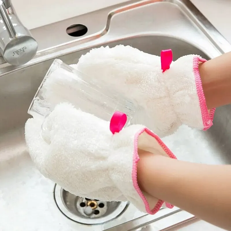 1 шт. нескользящие перчатки для мытья посуды воды предохранительная перчатка
