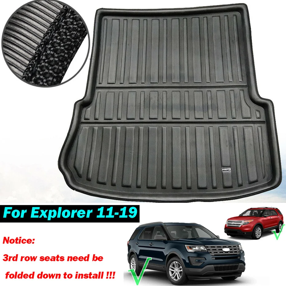 XUKEY грузовой лайнер лоток багажник коврик для Ford Fiesta MK7 Focus MK2 MK3 Mondeo Fusion Ecosport Escape Kuga Explorer Edge Endura