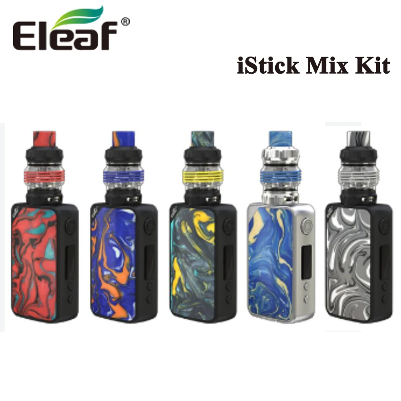 Оригинальный Eleaf iStick Mix Kit wtih 160 Вт Box MOD электронная сигарета Vape 6 5 мл ELLO POP атомайзер
