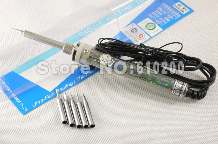 Электрический паяльник с регулируемой постоянной температурой без свинца