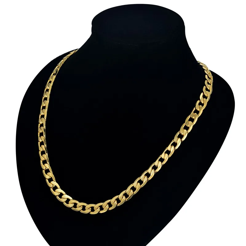 Цепи из кубинской цепи золотистого цвета 7 мм 574 2|cuban link chain|chain for womencuban chain necklace |