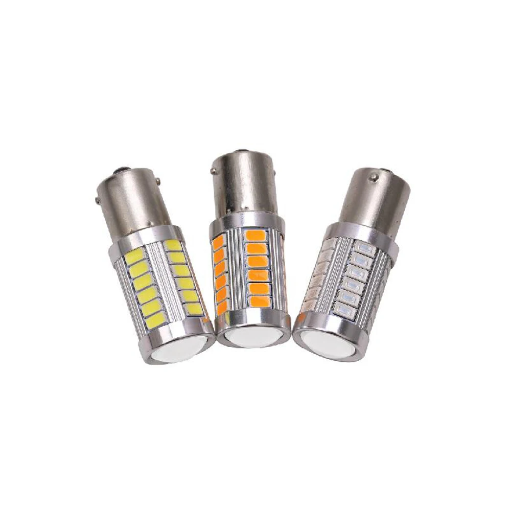 4 шт./лот P21W 7056 BA15D 1156 3030 33 smd белый 6500k светодиодный стоп-сигнал Автомобильный