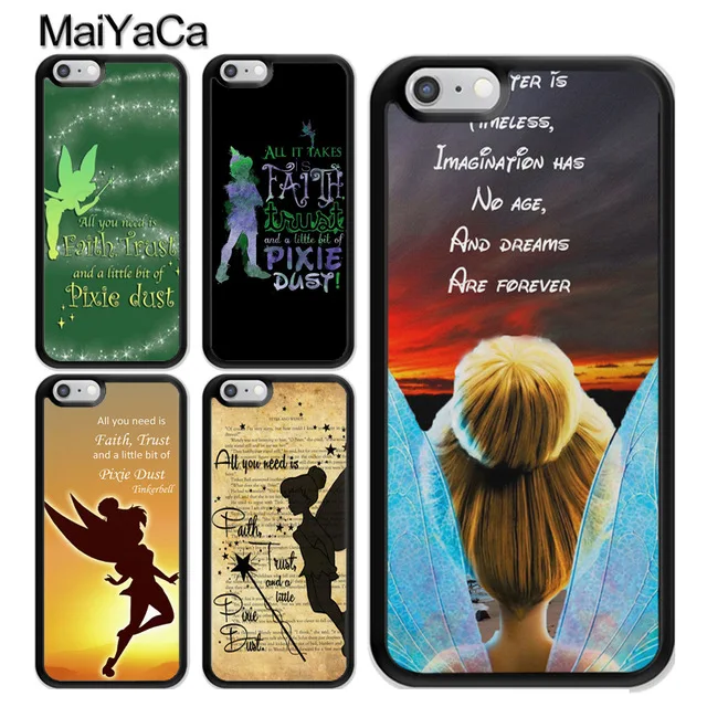 MaiYaCa Pixie Dust для iPhone 4S SE 5C 5S 5 6 6S 7 8 Plus X XR XS MAX черный мягкий чехол телефона резиновый