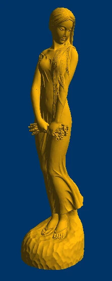 Длинные волосы красивая девушка формат STL файл для ЧПУ маршрутизатор резьба