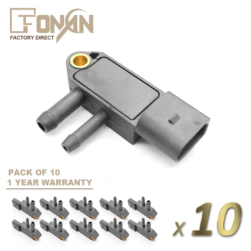 X10 оптовая продажа DPF дифференциальный датчик давления для VW AUDI SEAT SKODA 1.4TDI 1.6TDI 2.0TDI