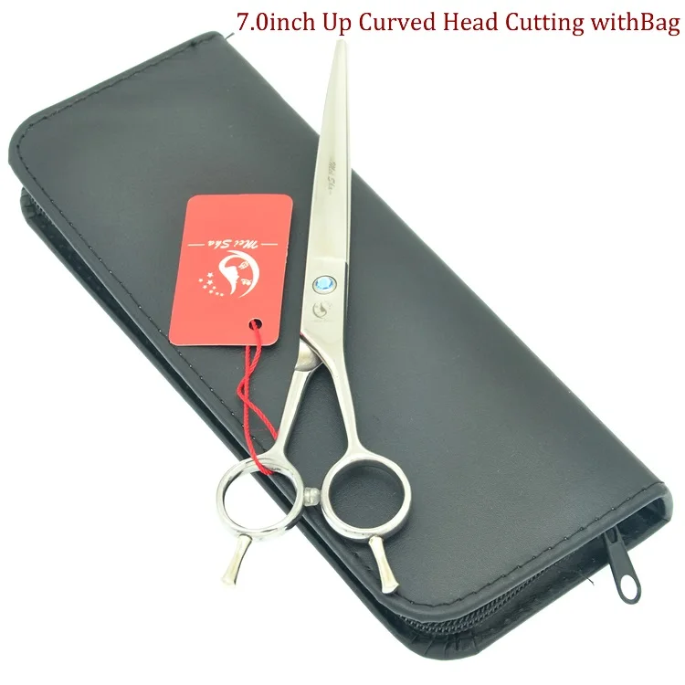 HB0088 with Bag Meisha 7 дюймов собака косметические ножницы Профессиональные изогнутые головы Уход Ножницы для укладки для обрезки животных HB0081 - Цвет: HB0088 with Bag