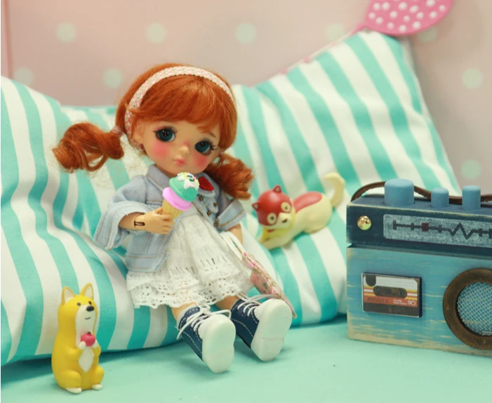 Бесплатная доставка 1/8 BJD кукла желтая ягода|Куклы| |