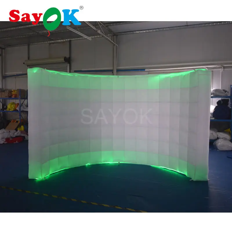 Производство привлекательные новые светодиодные надувные стены торговый центр