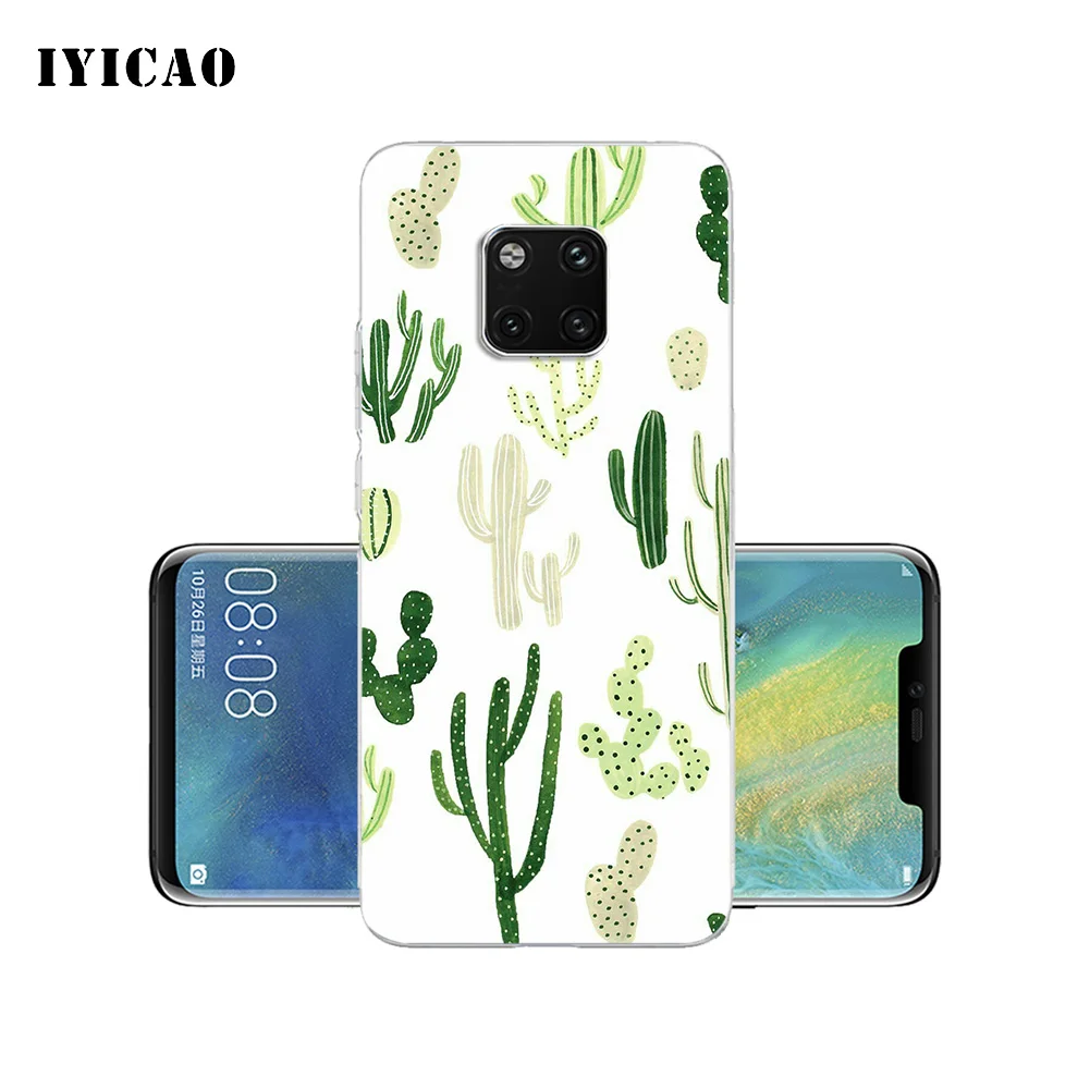 IYICAO милый кактус Мягкий силиконовый чехол для телефона Huawei Mate 10 20 Lite Pro Nova 2 2i 3 3i 4 TPU