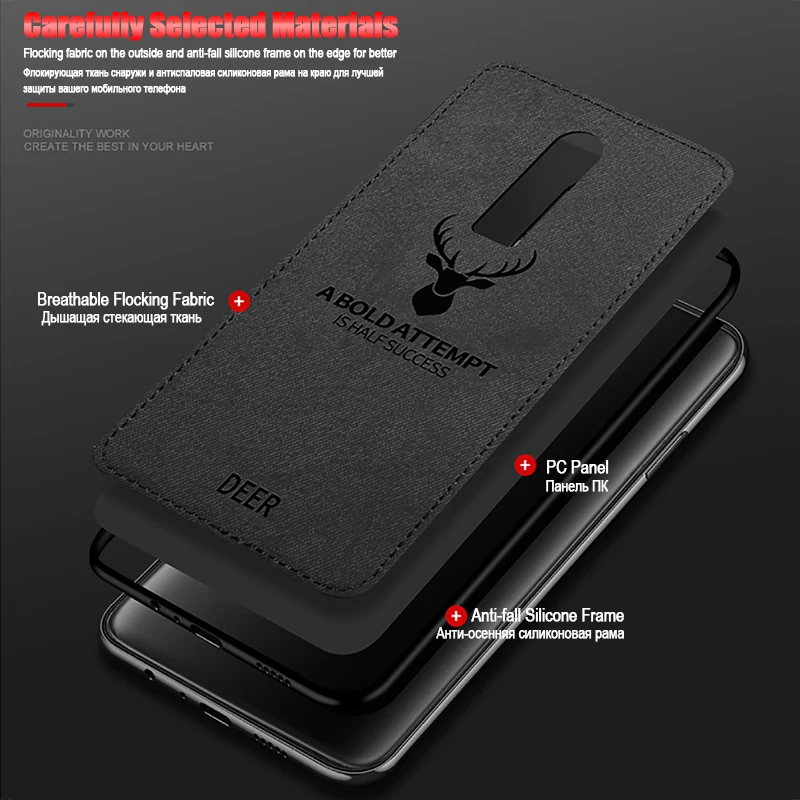 Чехол для Oneplus 6 7T Pro чехол One plus 6T 5T задняя крышка из ТПУ роскошный тканевый