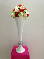 height 68cm 26 7 white table flower vases table centerpiece table decor wedding decoration 10pcslot 8305