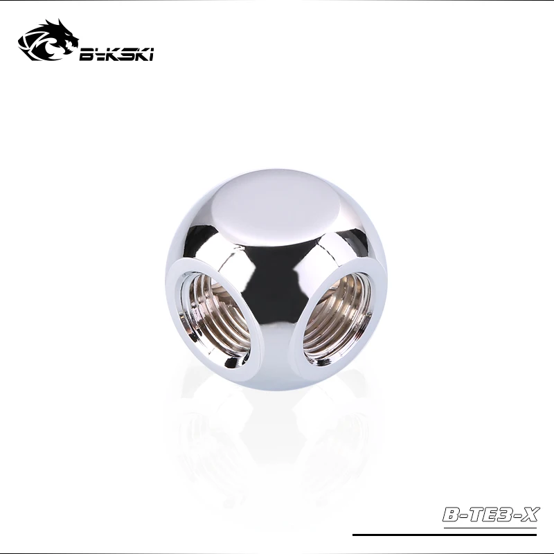 BYKSKI G1/4 ''X3 X4 3-Way 4-Way кубические медные адаптеры водяное охлаждение Аксессуары Фитинги многоканальный