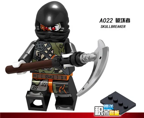 A022 Нинджагоед наборы Ninjaed герои Кай Джей Коул Зейн ня Ллойд совместимые Фигурки игрушки для детей без коробки - Цвет: A022