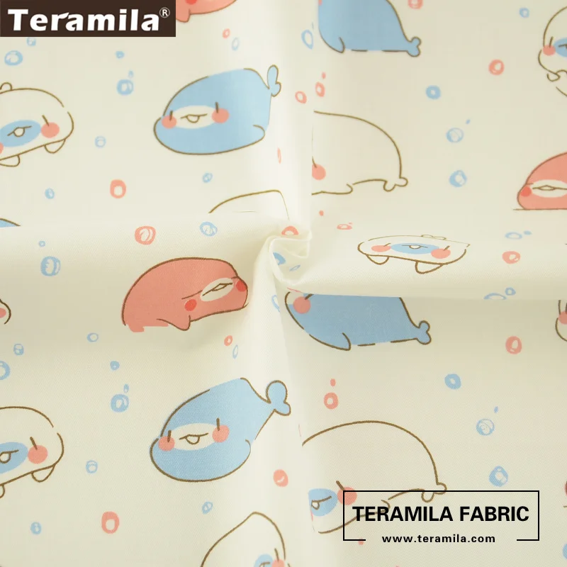 Teramila Cotton Fabric Cartoon Little Animals Designs Soft Material Tissue Handwork Quilting Pillow Dress Cloth Patchwork Tecido | Дом и сад