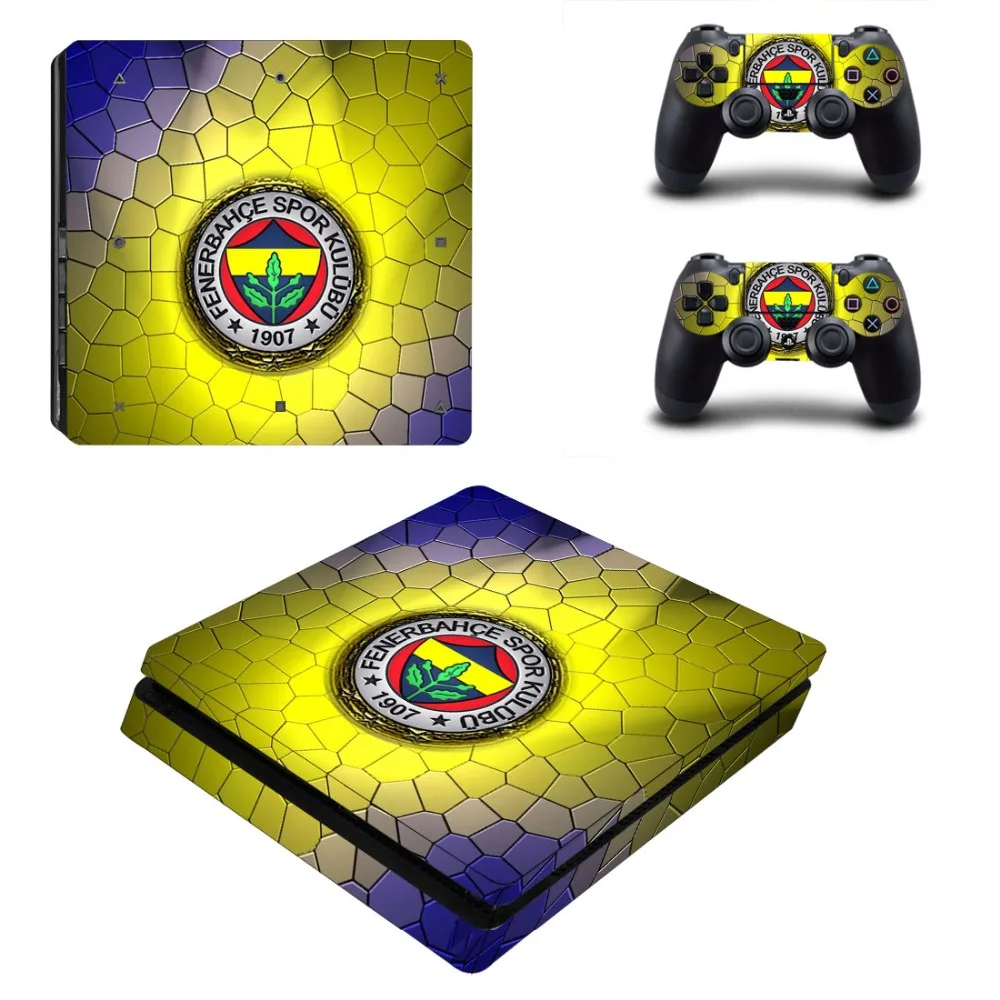 Тонкая наклейка Fenerbahce Spor Kulubu PS4 для консоли sony playstation 4 и контроллеров Dualshock 4 PS4 Slim sticker