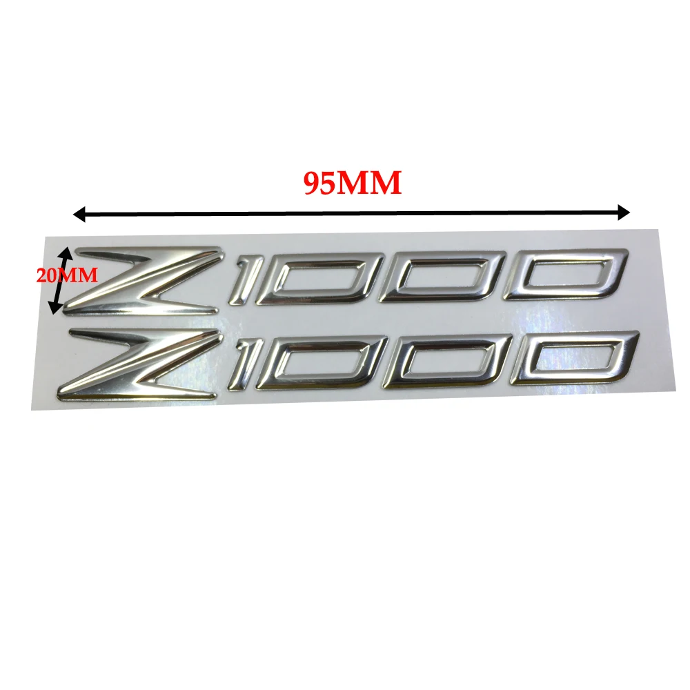 

CHROME MOTORCYCLE EMBLEM BADGE DECAL 3D TANK WHEEL LOGO FOR KAWASAKI Z1000 STICKER